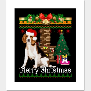 Ugly Christmas Sweater BEAGLES Posters and Art